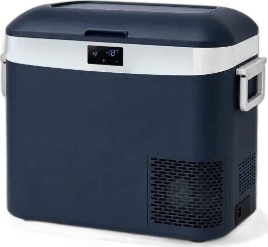 Techmark Stratos portable fridge, blue, round top