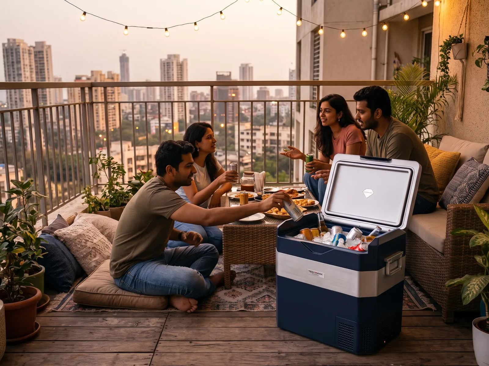Techmark Arctiq 38 L — Balcony evening