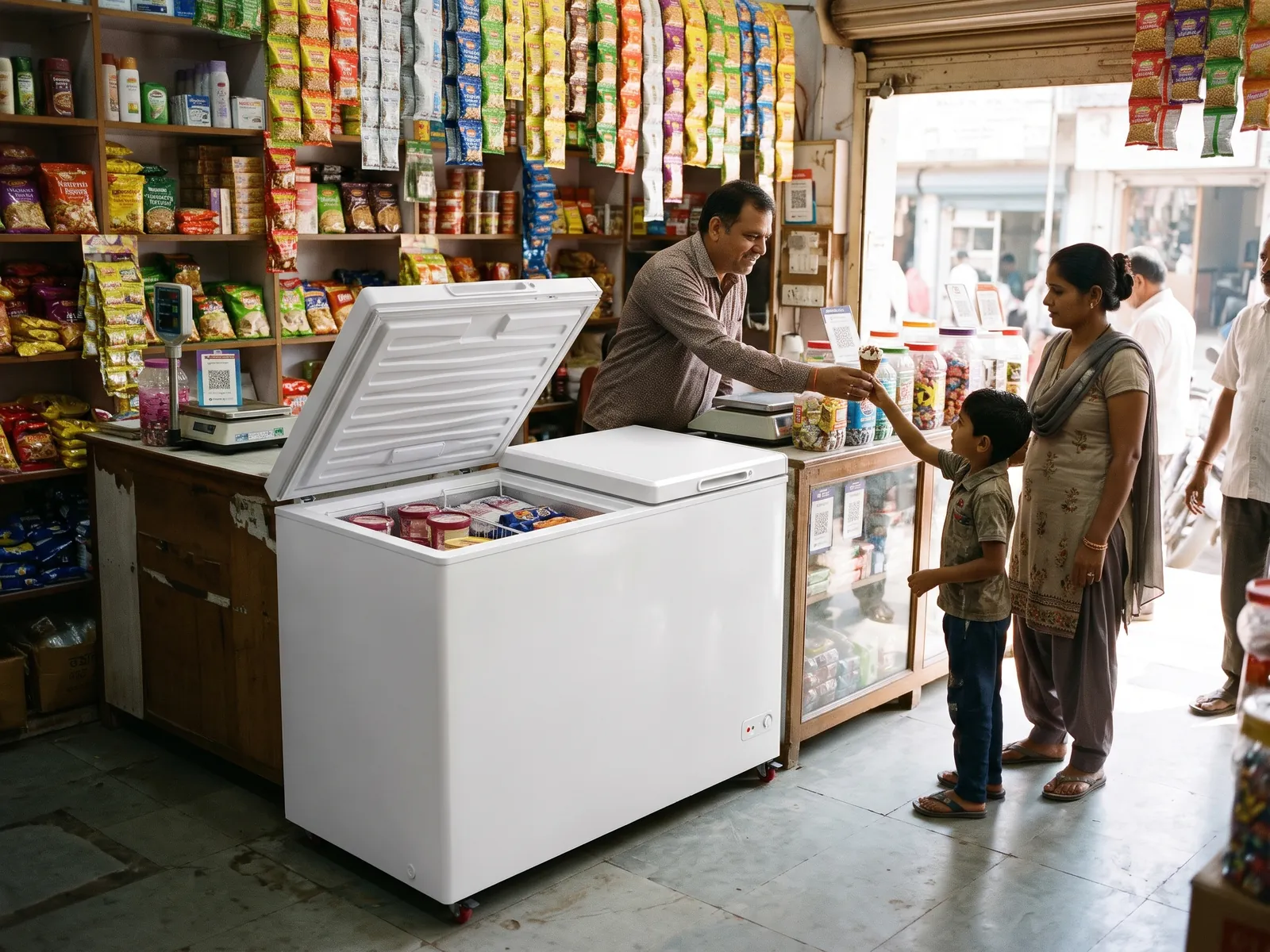 Techmark Deep freezers — Grocery store